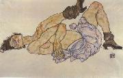 Egon Schiele Reclining Female Nude (mk12) painting